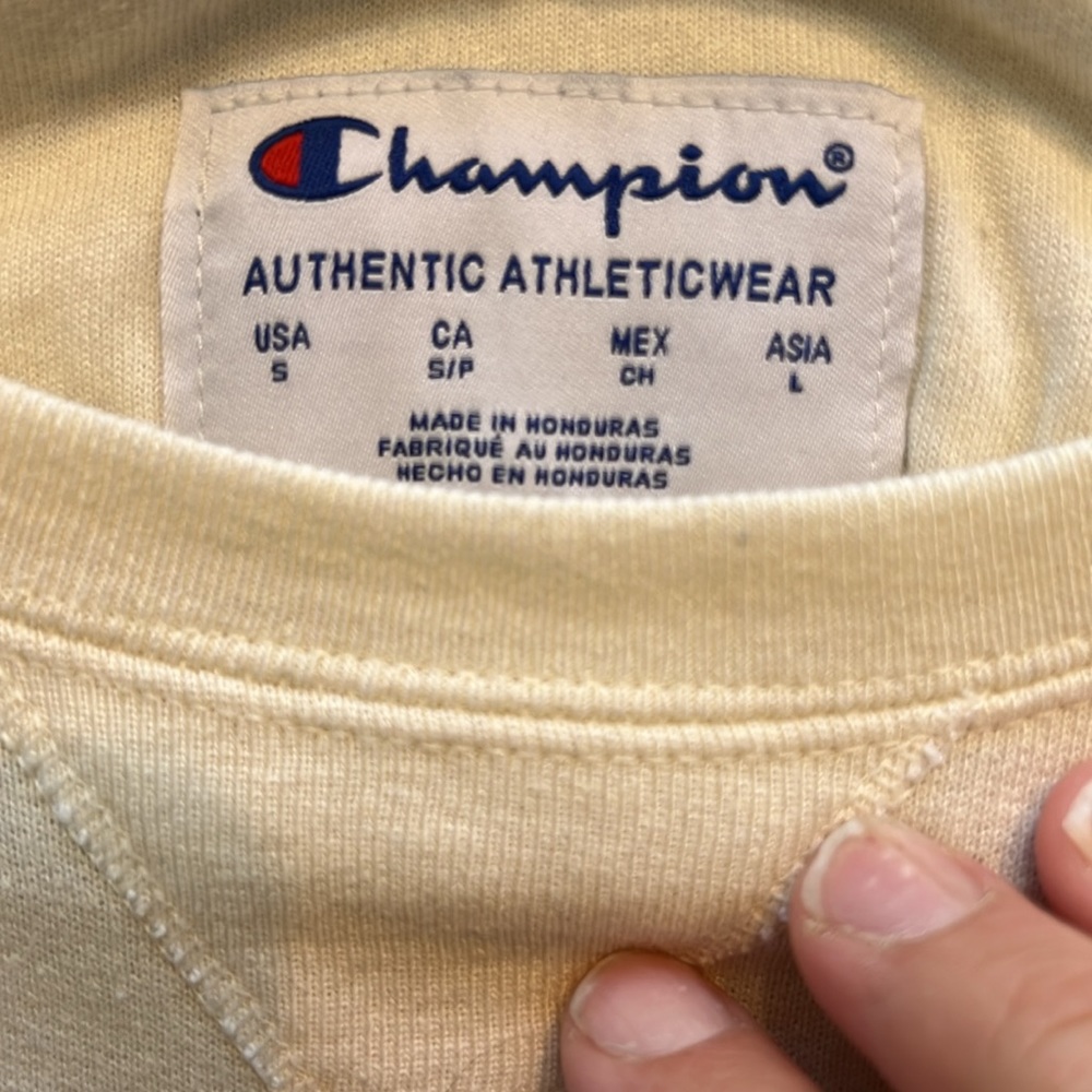 Cream Champion Sweatshirt - Picture 4 of 5